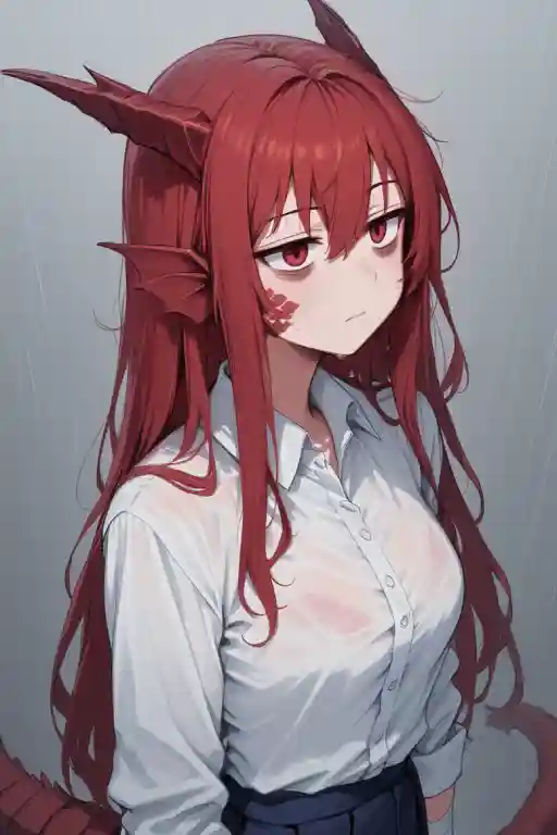 Salem- depressed dragon girl background